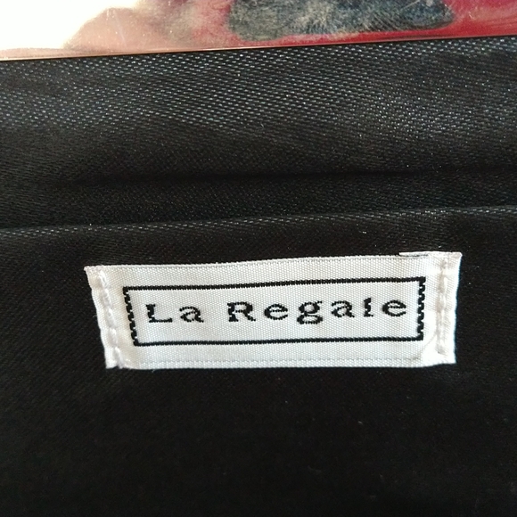 VINTAGE LA REGALE BLACK METALLIC MESH EVENING BAG - Picture 5 of 8